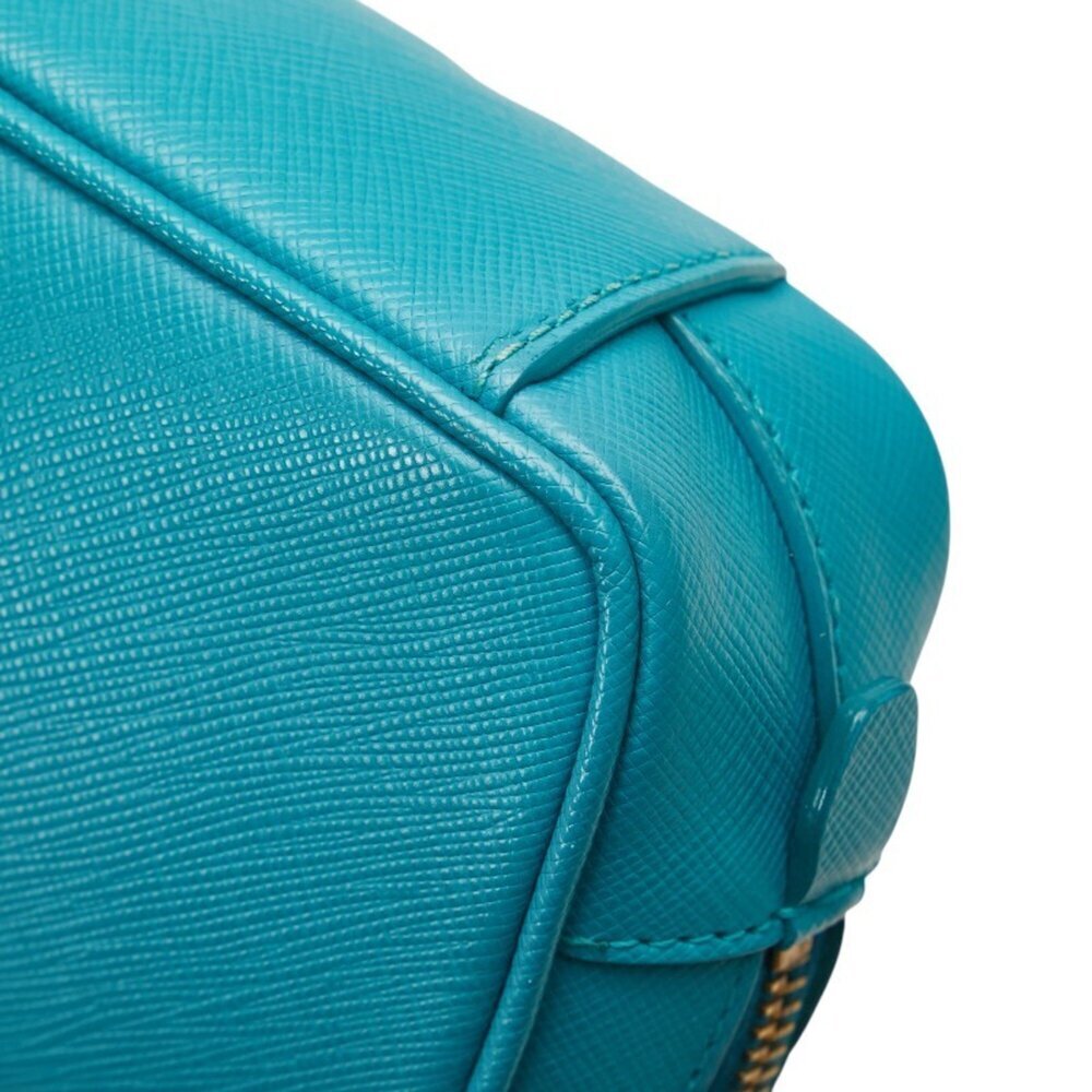 PRADA Blue Leather Shoulder Bag - Picture 4 of 13